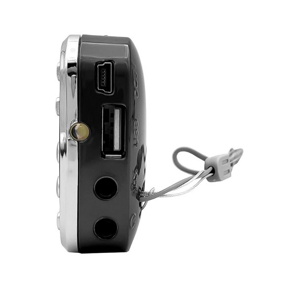 Multifunctional Digital MP3 Pocket Speaker AM/FM Radio Bluetooth/USB/SD/AUX BLK - Picture 3 of 5